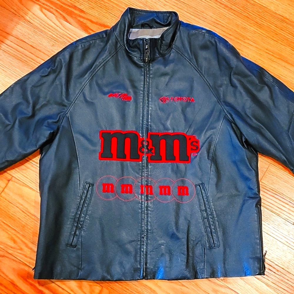 Vintage Chase Nascar leather jacket
